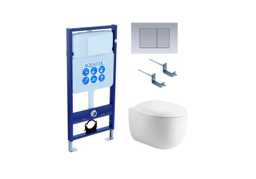 Сет унитаз + инсталляция Aquatek SET AQUATEK АЛЬТАИР cm-011 4в1